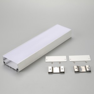 China fabrică U formă U7635 extrudat profil de aluminiu LED