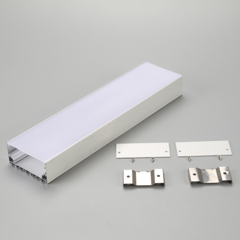 China fabrică U formă U7635 extrudat profil de aluminiu LED