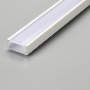 1M din aluminiu încastrat din aluminiu cu LED-uri pentru LED-uri cu lungimea capacului personalizat