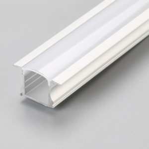 Profil din aluminiu cu LED-uri încastrat, pentru LED-uri, cu clip cu resort