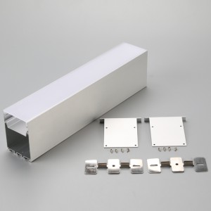 Montajul montat pe suprafață a condus profilul de aluminiu din canalul de aluminiu pentru bara de lumină liniară LED