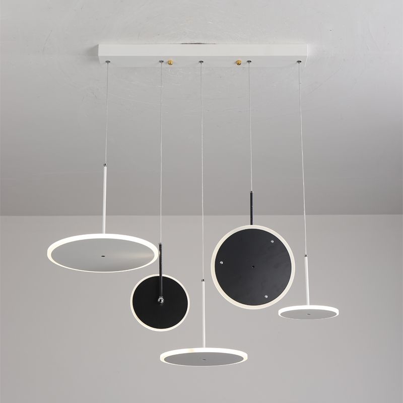 Nordic design cu acril pandantiv lumină rotundă acrilă cu decor de casă