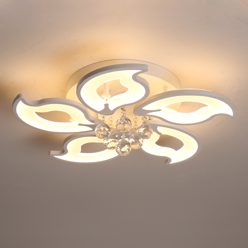 Plafonieră LED cu formă de floare de candelabru cu cristale cu 5\/8\/15 capete